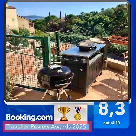 Cavalaire Vue Mer Au Loin Maisonnette Tout Equipee Pour 4 Personnes Avec Piscine Clim Wifi Velos Tv Barbecues Екстериор снимка