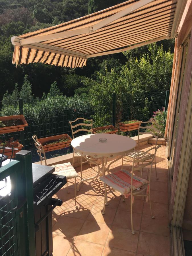 Cavalaire Vue Mer Au Loin Maisonnette Tout Equipee Pour 4 Personnes Avec Piscine Clim Wifi Velos Tv Barbecues Екстериор снимка